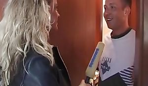 An outstanding German blonde making a cock cum steadfast with her wide mouth