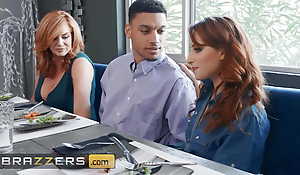 Big tit Redheads Summer Hart, Alice Marie, Andi James share lucky cock in Polishes - BRAZZERS