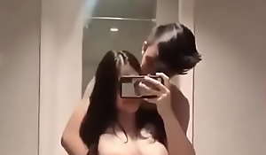 Fortuitous Indonesian Dude Enjoyment from His Fat Tits GF