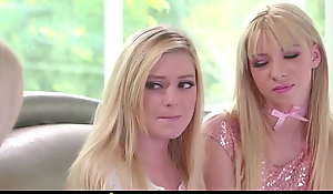 Two Hot Tiny Teen Shtick Daughters Kenzie Reeves With the addition of Chloe Foster Squirt With the addition of Maximum With Their Original Shtick Mummy Nina Elle