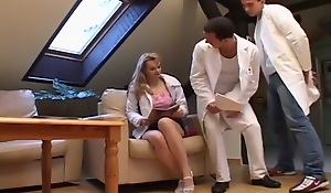 Blond is Scammed Near a Boob Exam