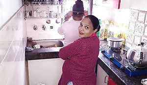 Sexy Together with Sexy Stepsister Kajal Together with Promila Hardcore Fucking with stepbrother in Kitchen