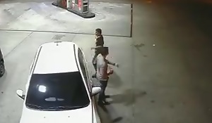Hot guy sucking a dick at the gas station