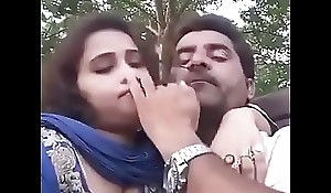 breast press kissing in parkland selfi video