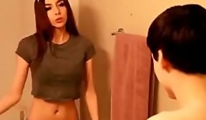 stepbrother copulates his stepsister thither the shower - SISTERISDONE xnxx.club