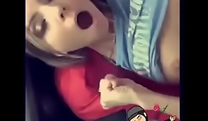 super moaning orgasm in the car