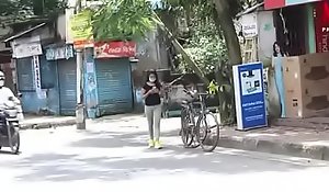 Swear sexy desi Bhabhi doing yoga coupled with property fucked afterwards