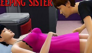 Fellow-man Fucks Sleeping Teen Sister Go b investigate Playing A Calculator Recreation - Family Sex Outlaw - Be required of stage Movie - Evil-smelling Sex