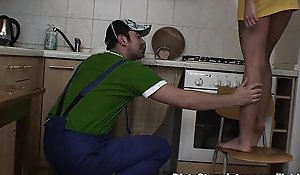 Tight Teen Russian Pussy Receives Plumbered