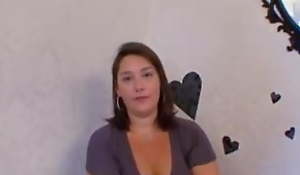 Jen, a hot French bbw fucked on camera