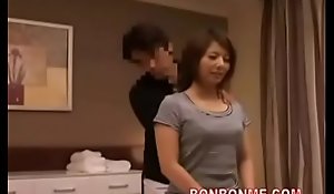 japanese wife kneading intercourse