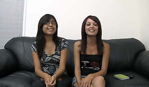College Girls Taylor And Rheanna Have An Awkward 1st threeway!