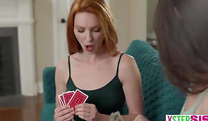 Stepsister Insisted at bottom Playing Strip Poker