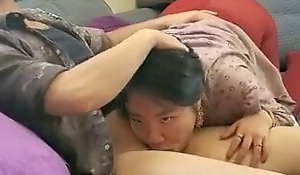 Asian with mouth and face hole