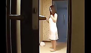 Japanese Oriental Mom showes her Son approving Sex