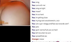 Chubby tits teen chating and show astounding tits nigh Omegle - Wide nigh sexmegle porn motion picture