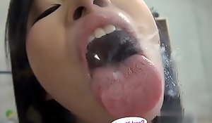 Japanese Oriental Tongue Spit Face Eau-de-Cologne Licking Sucking Kissing Handjob Fetish - More at fetish-master tube porn vids