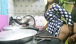 Indian bhabhi cooking in kitchen with an increment of brother in law fucking
