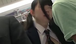 Admixture of Hot Teen Japanese Schoolgirls Being Molested