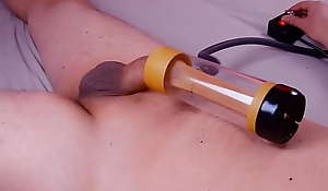 Extreme Milking Machine Blowjob - Venus 2000 Vacuum Penis Pump Cock Sucked Infertile - No-hands Orgasm