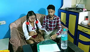 Indian teacher fucked hot student at private tuition!! Authoritative Indian teen dealings