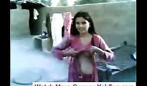 young indian latitudinarian showing boobs plus pussy