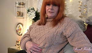 AuntJudys - Your 56yo Busty Mature Redhead Step-Aunt Melanie lets you fuck the brush