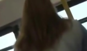 Big ass blond college girl touched in all directions a bus pt1