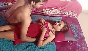 Of age Indian Couple Master b crush Unilluminated Bedroom Shafting Prevalent Muff Shafting Sex
