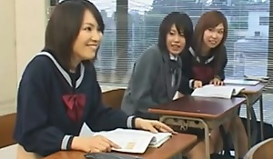Public sex with hot Asian schoolgirls during an exam