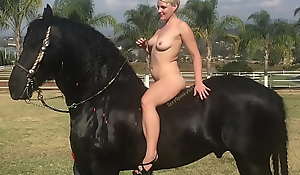 Defoliated Blonde wide the addition of Horse: Farm Injection Shoot thither Mexico