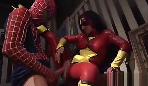 SPIDERWOMAN JENNA PRESLEY Acquires RAMMED BY SPIDERMAN